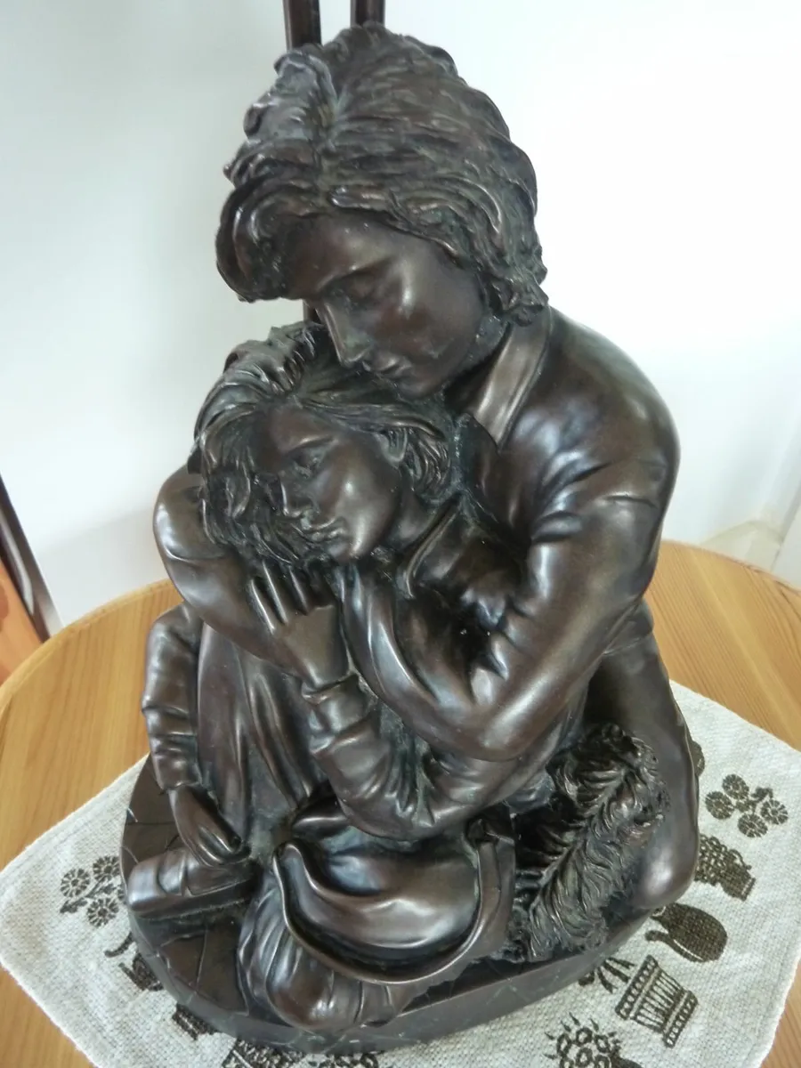 Bronze figurine lamp - Image 2