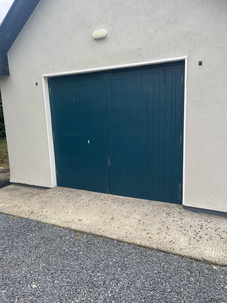 Teak double door