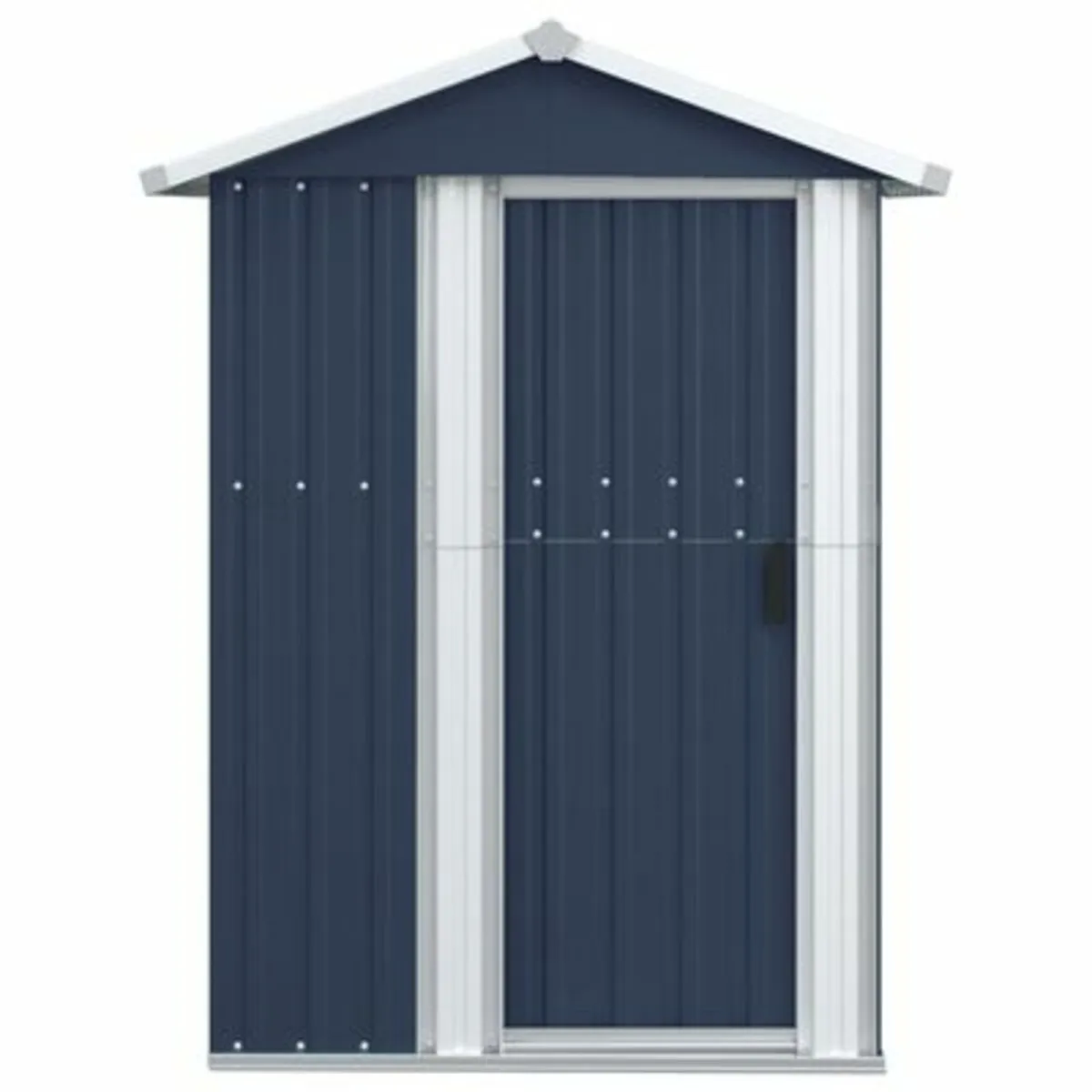 Garden Shed Anthracite 126x97.5x177 cm Galvanised - Image 3