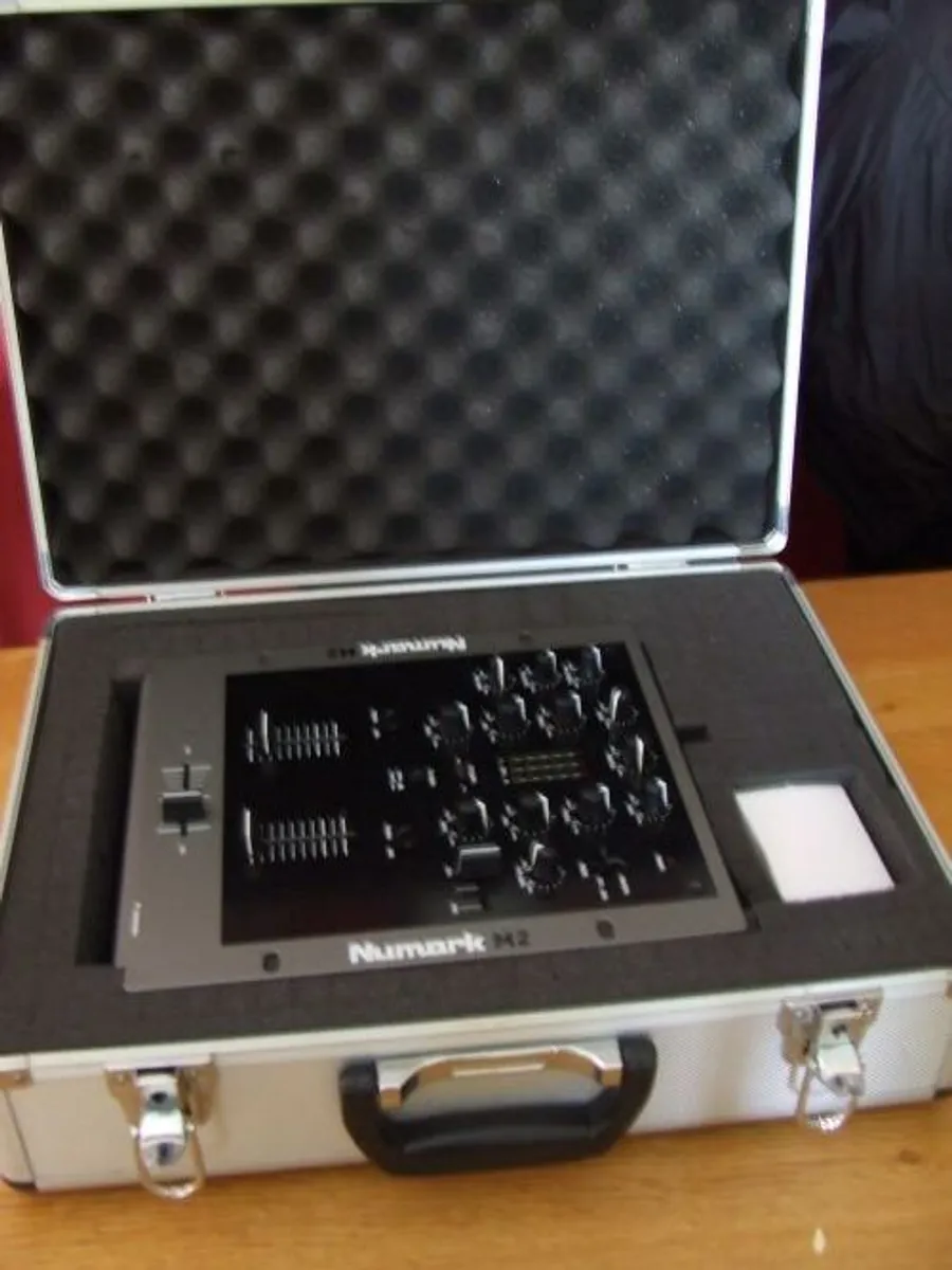 Numark M2 Audio mixer in flight case - Image 1