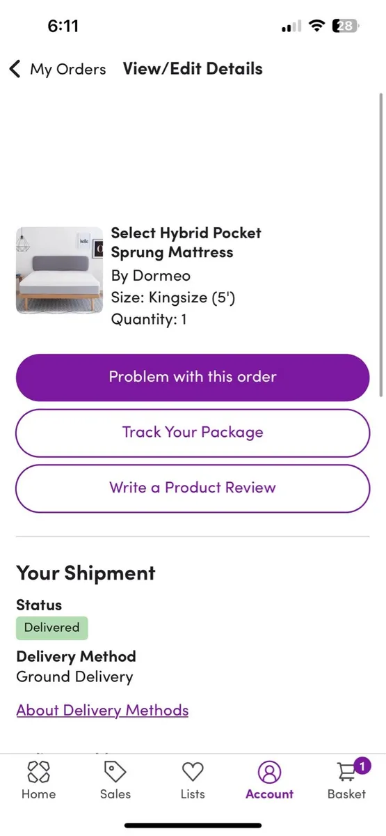King Size Mattress - Image 1