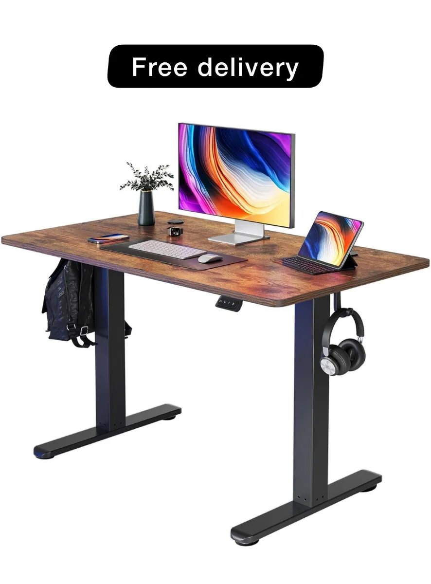 100 x 60cm Electric Height Adjustable Standing Des - Image 1