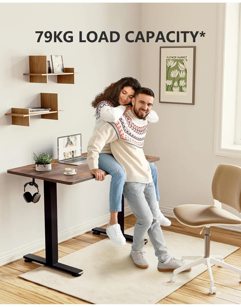 100 x 60cm Electric Height Adjustable Standing Des - Image 3