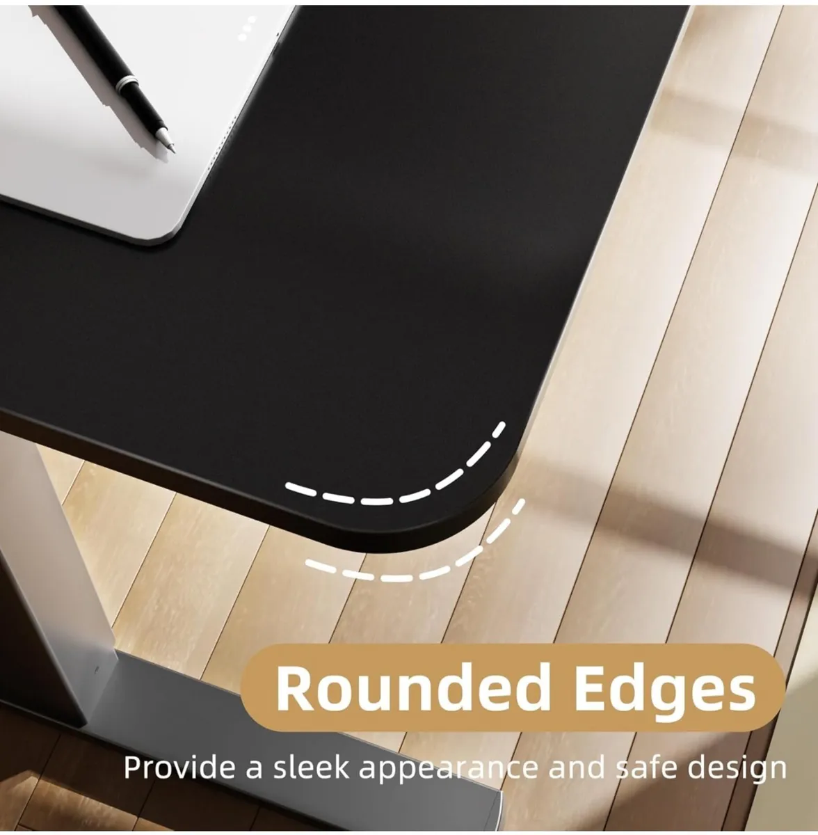 Electric Standing Desk 110x60cm black - Image 2