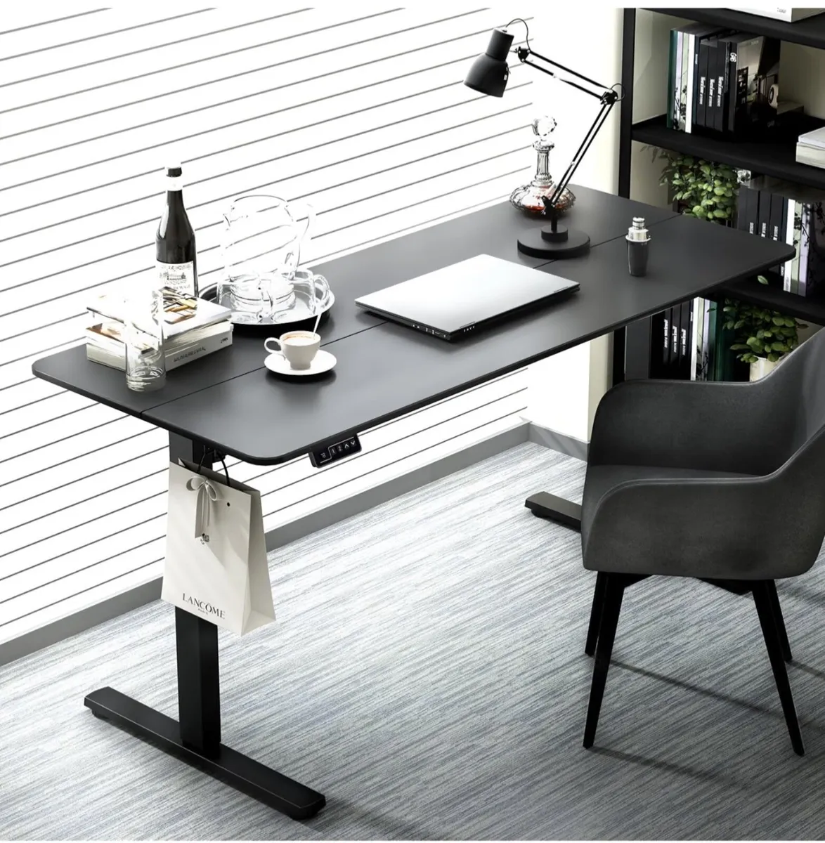 Electric Standing Desk 110x60cm black - Image 4