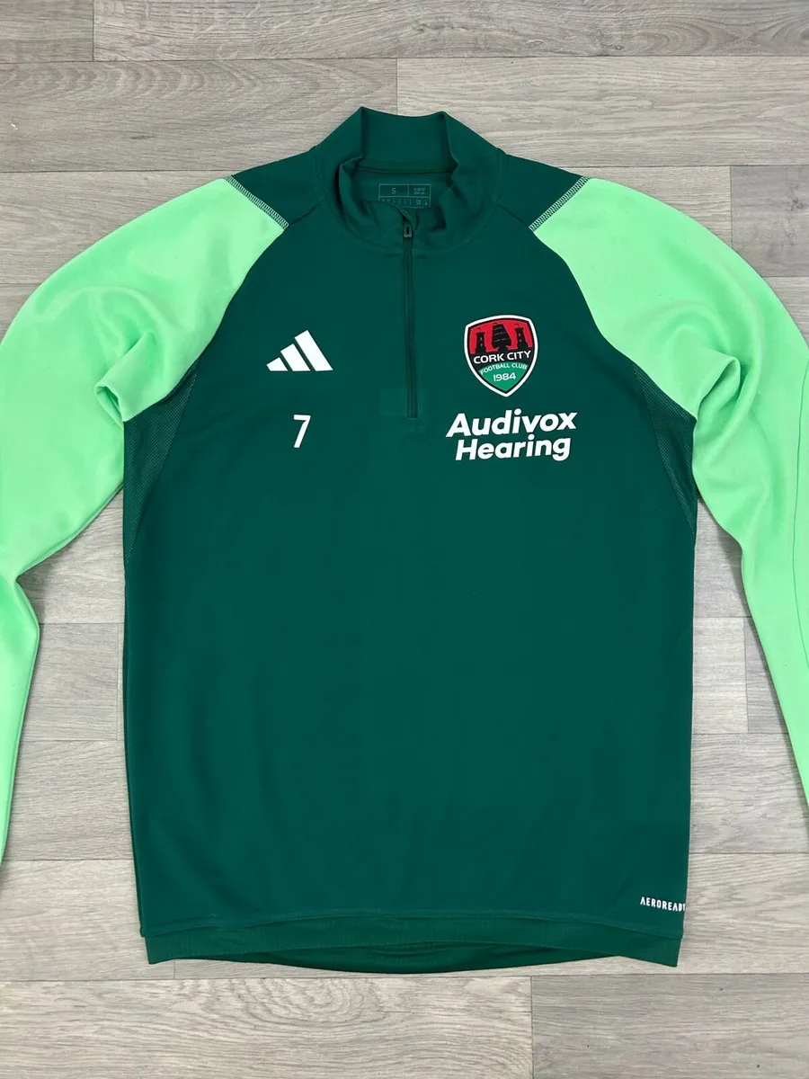 Adidas Cork City Player Issue Half Zip Jumper - Image 2