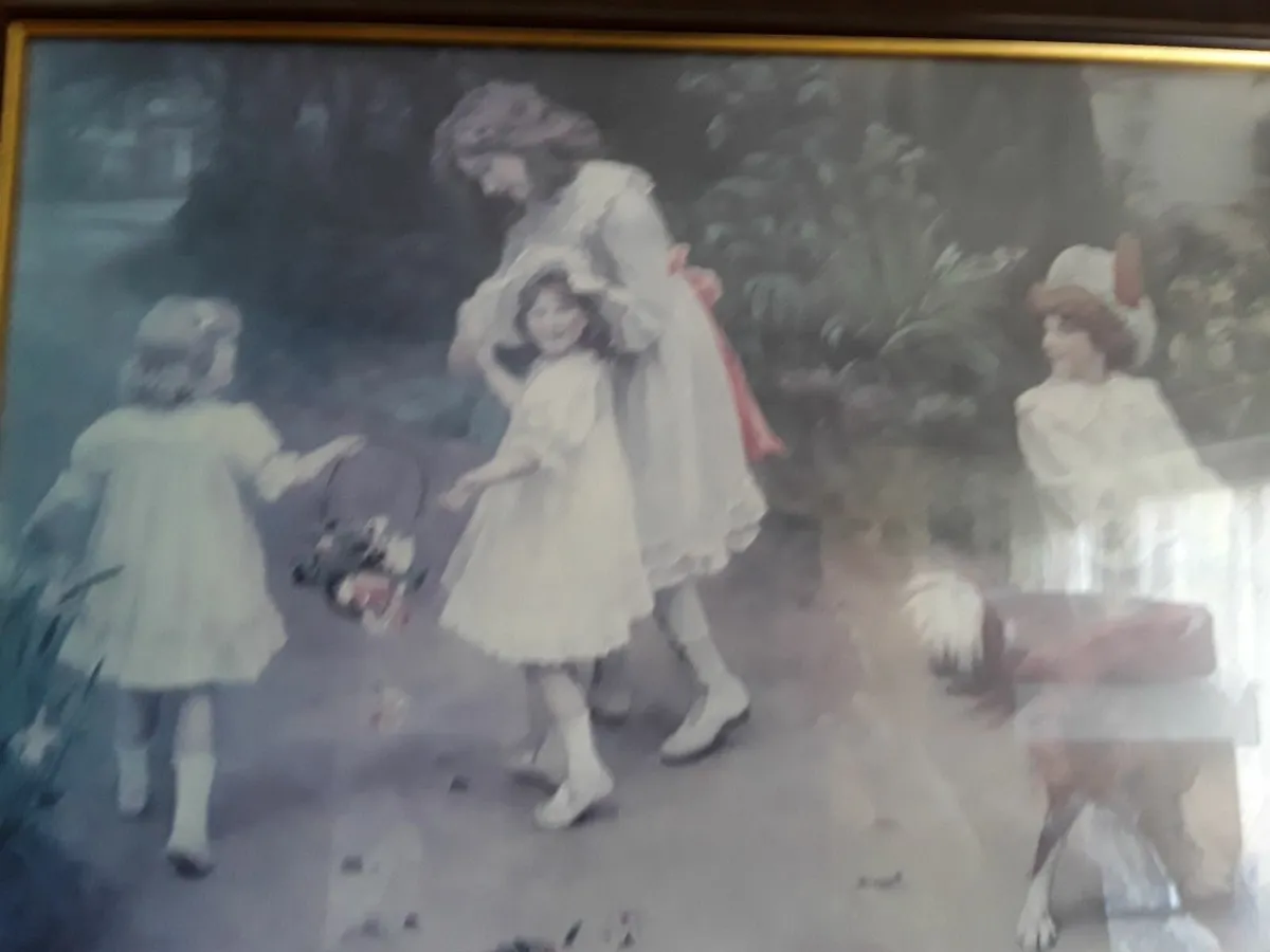 Large Victorian picture print - Image 2