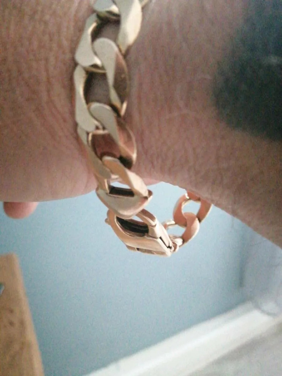 Man's gold bracelet - Image 3