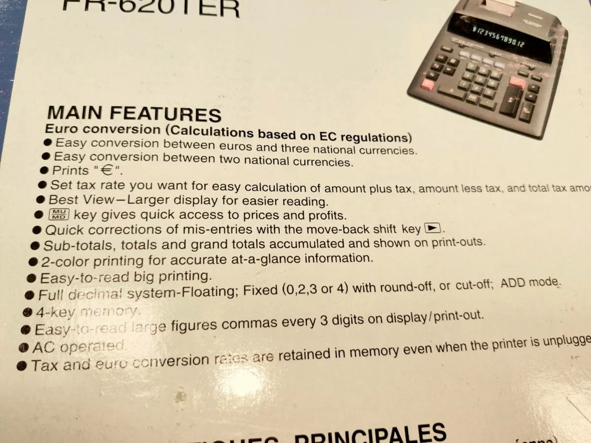 CASIO COLOUR PRINTING CALCULATOR, Still In Box ! - Image 2