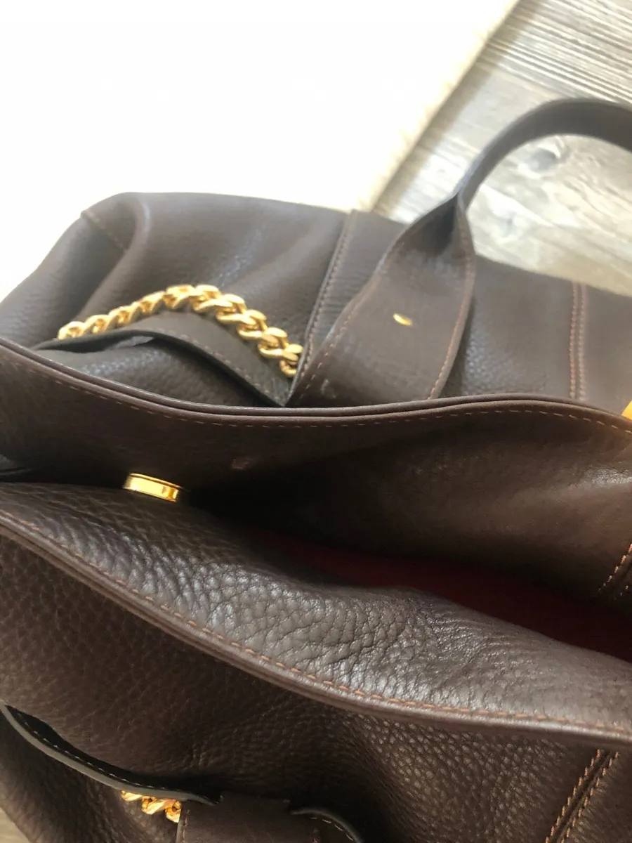 Large leather holdall - Image 4