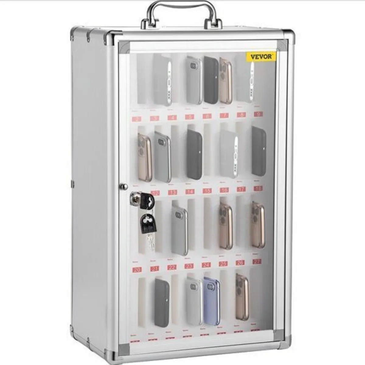 Mobile Phone Storage Cabinet, 36 Slots, Aluminum A - Image 1