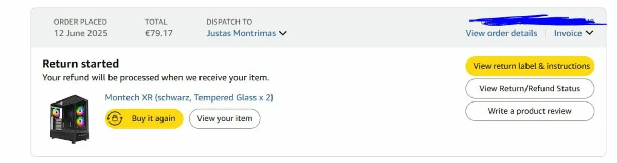 Montech XR (schwarz, Tempered Glass x 2) - Image 1