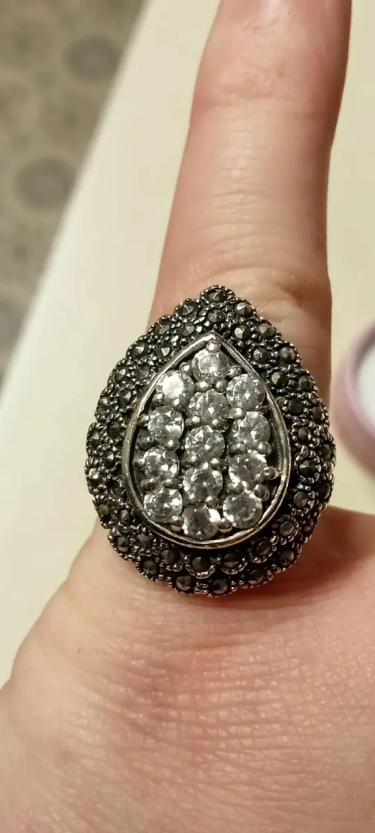 Stunning huge vintage ring size M - Image 3