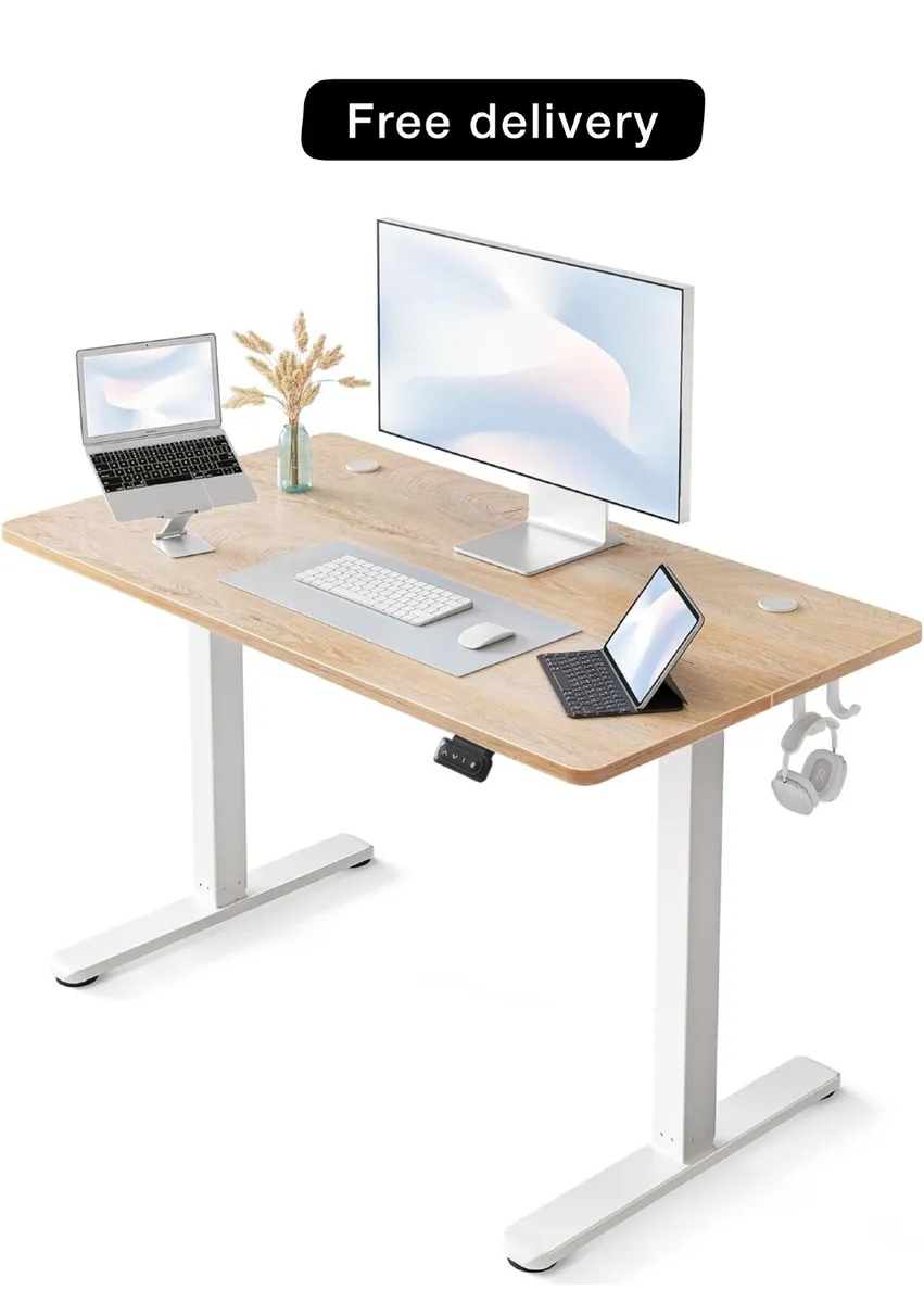 Height Adjustable Electric Standing Desk, 100 x 60 - Image 1