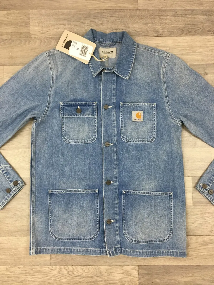 NEW Carhartt Michigan Chore Coat Denim Jacket - Image 4