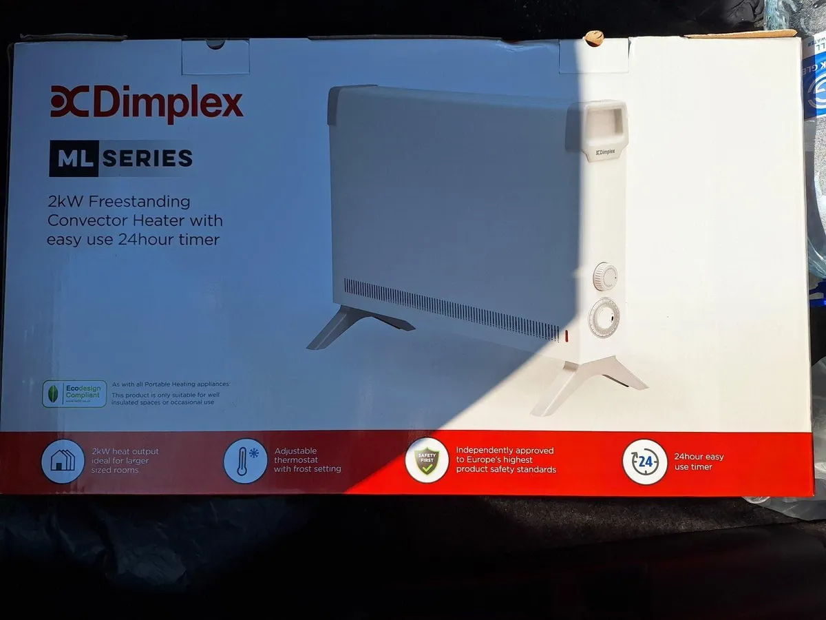 Heater Dimplex, 2kw, adjustable thermostat - Image 1