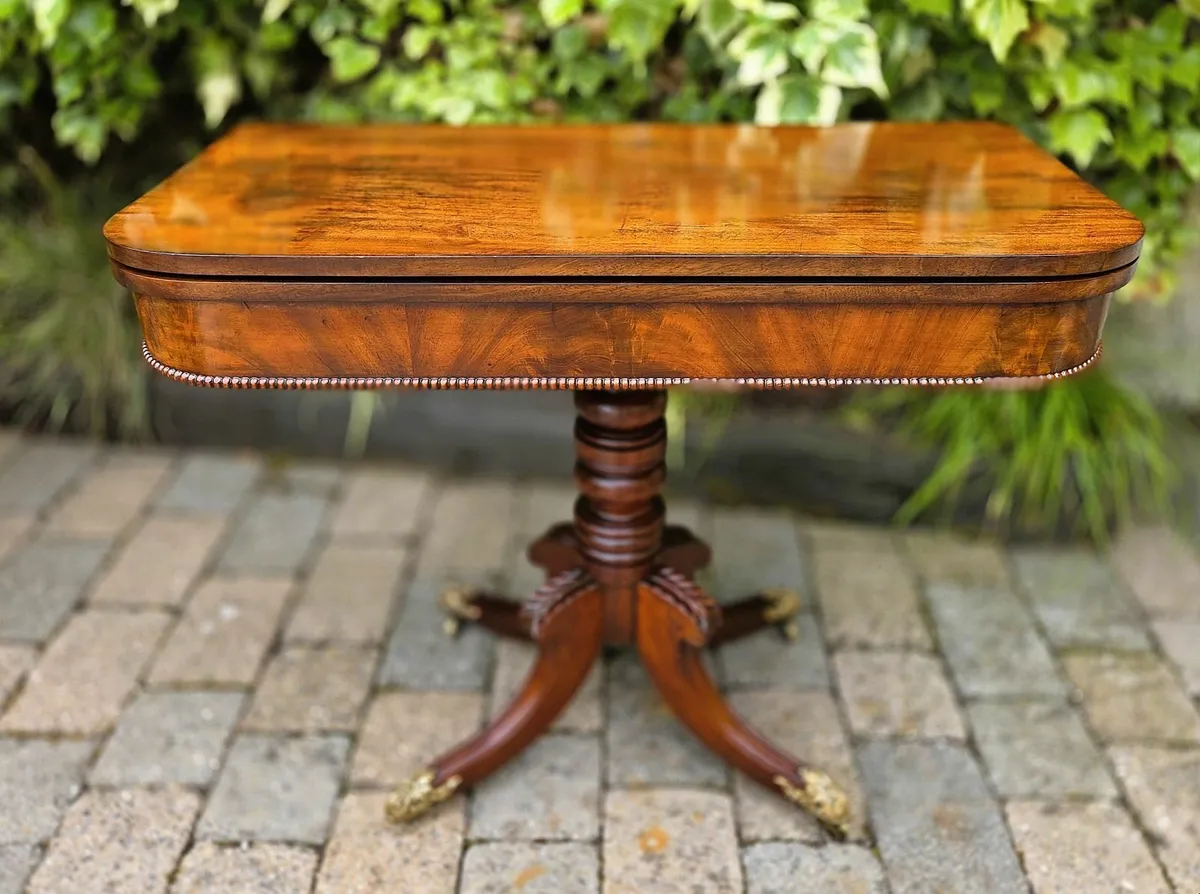 Georgian Mahogany Tea Table- Circa 1830 - Image 3