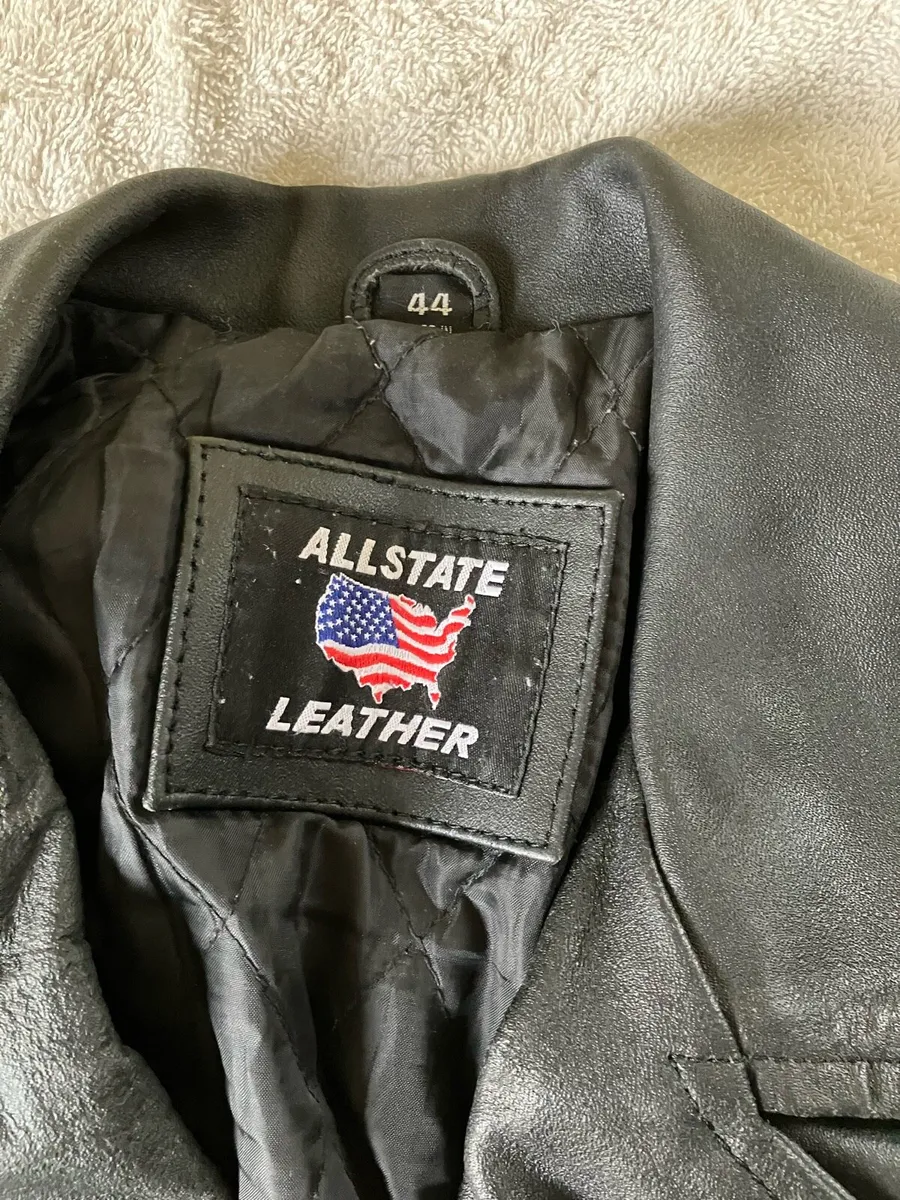 Men’s Leather Biker Jacket - Image 2
