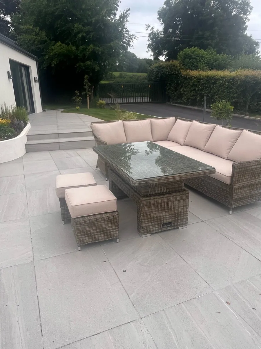 Rattan furniture corner/lounge dining set - Image 2