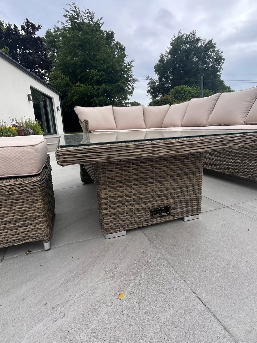 Rattan furniture corner/lounge dining set - Image 4