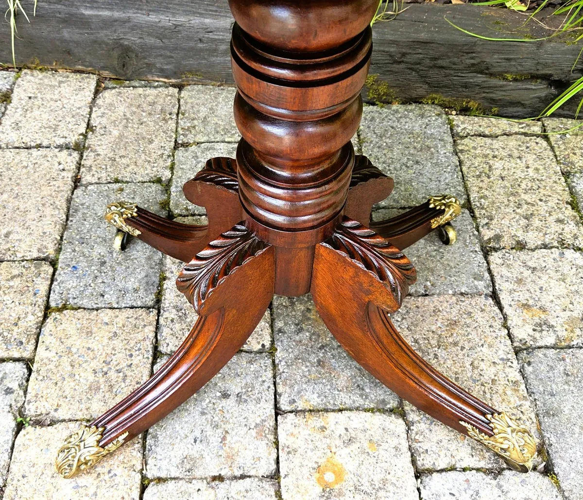 Georgian Mahogany Tea Table- Circa 1830 - Image 4