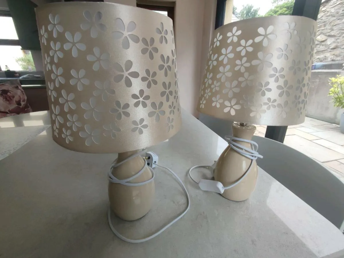 2 Bedside Lamps - Image 1