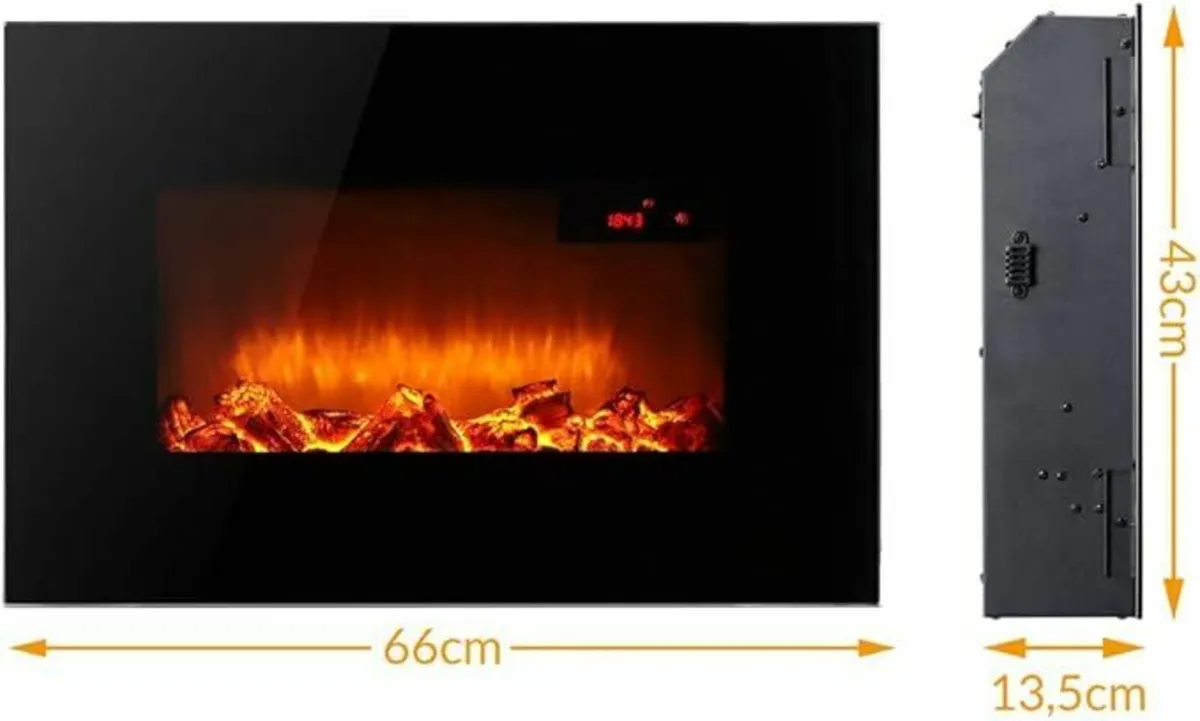 Electric Wall Fireplace Electric Fireplace Electri - Image 4