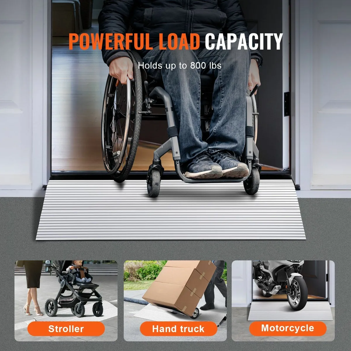 Door Threshold Ramp, 2" Rise, 800 lbs Load Capacit - Image 4