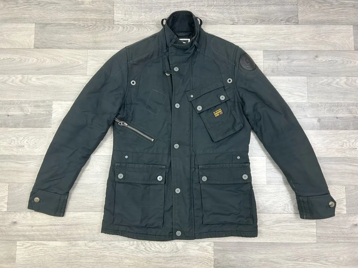 G-Star Raw Sandhurst Biker Jacket Mens Medium - Image 1
