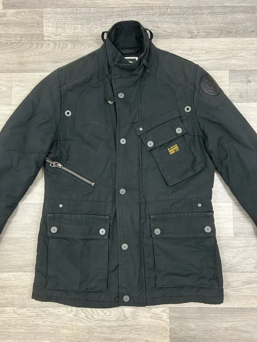 G-Star Raw Sandhurst Biker Jacket Mens Medium - Image 2