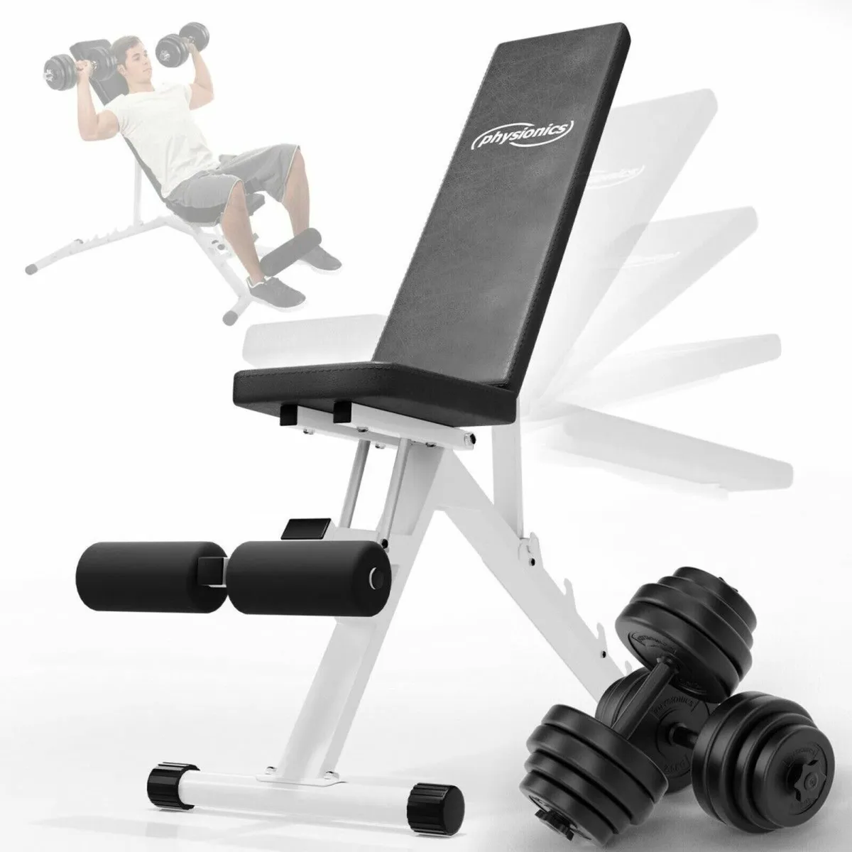 GYM BENCH - 30KG WEIGHTS - FREE DELIVERY