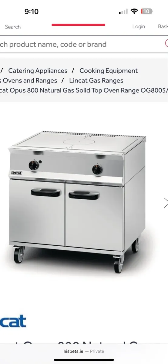 Commercial Range Hardtop from Nisbets 1 year old - Image 2