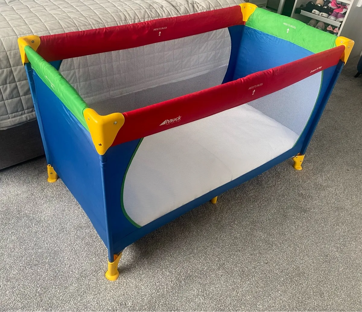 Travel cot & Mattress - Image 1