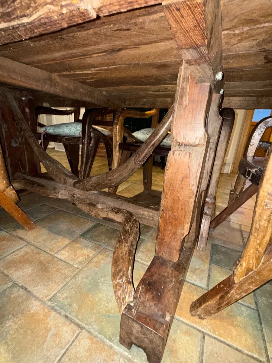 Antique oak table - Image 4