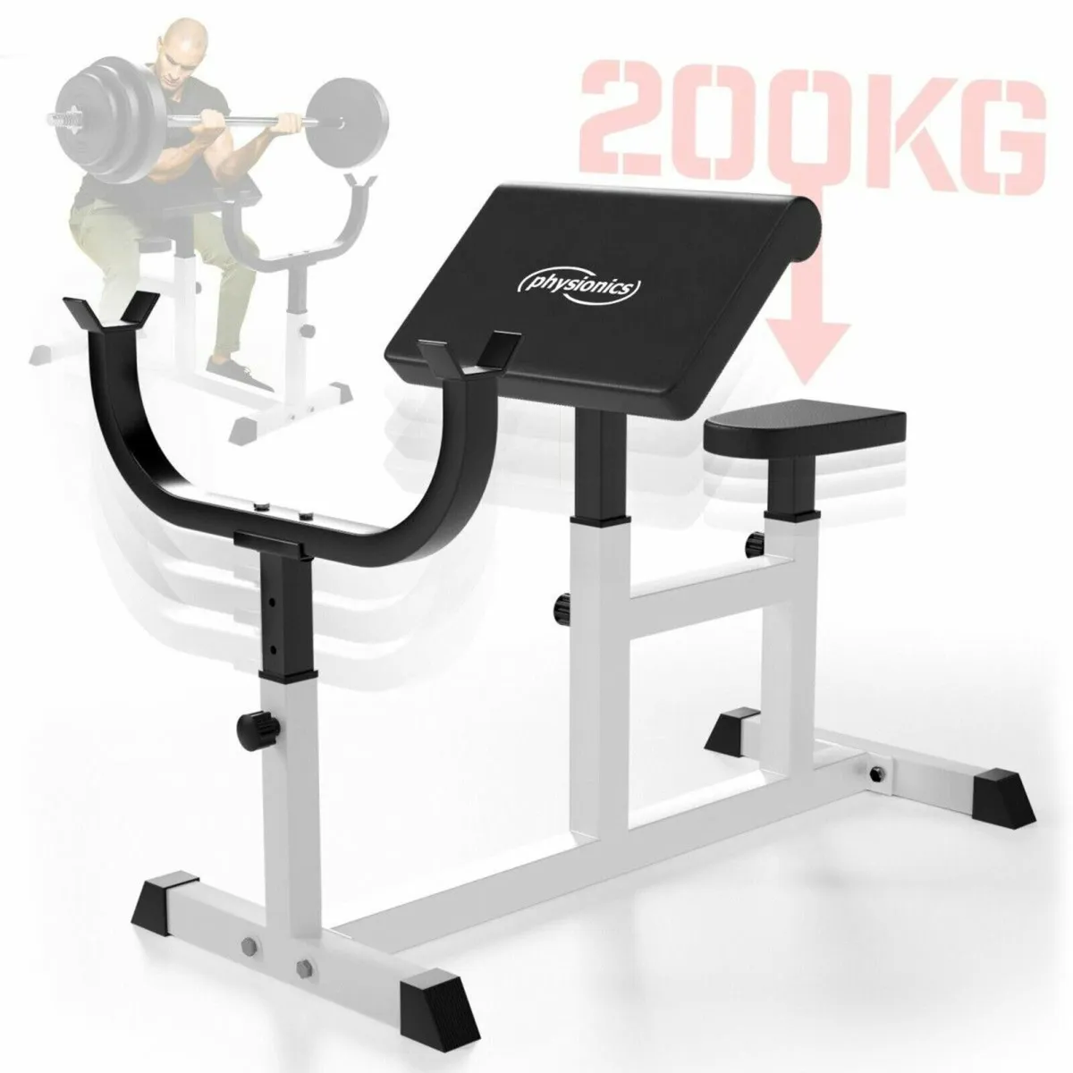 BICEP GYM BENCH = FREE DELIVERY