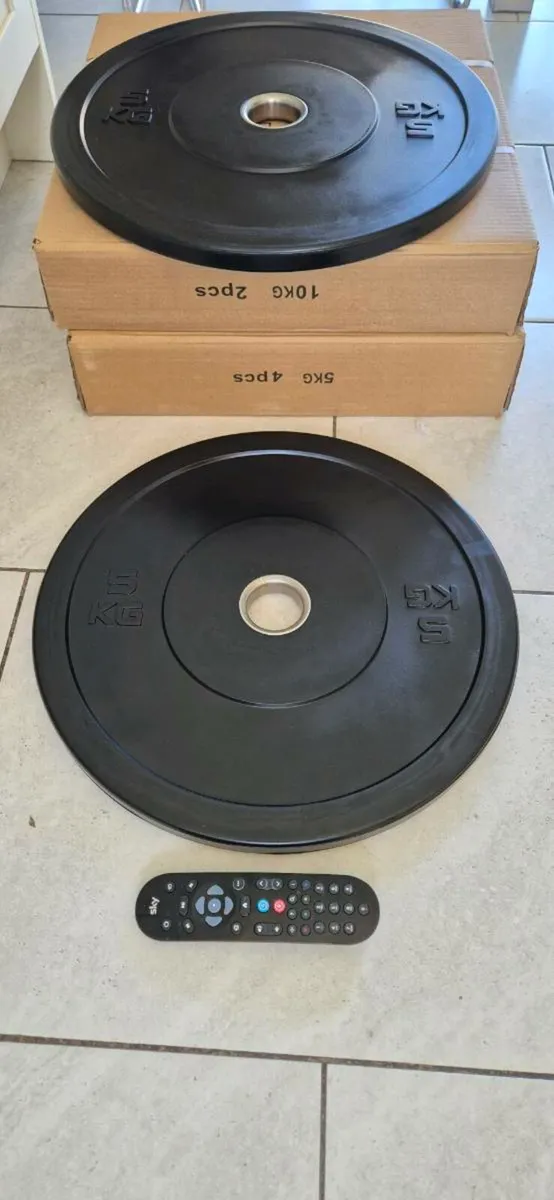 Brand new Olympic bumper weight lifting set - Image 3