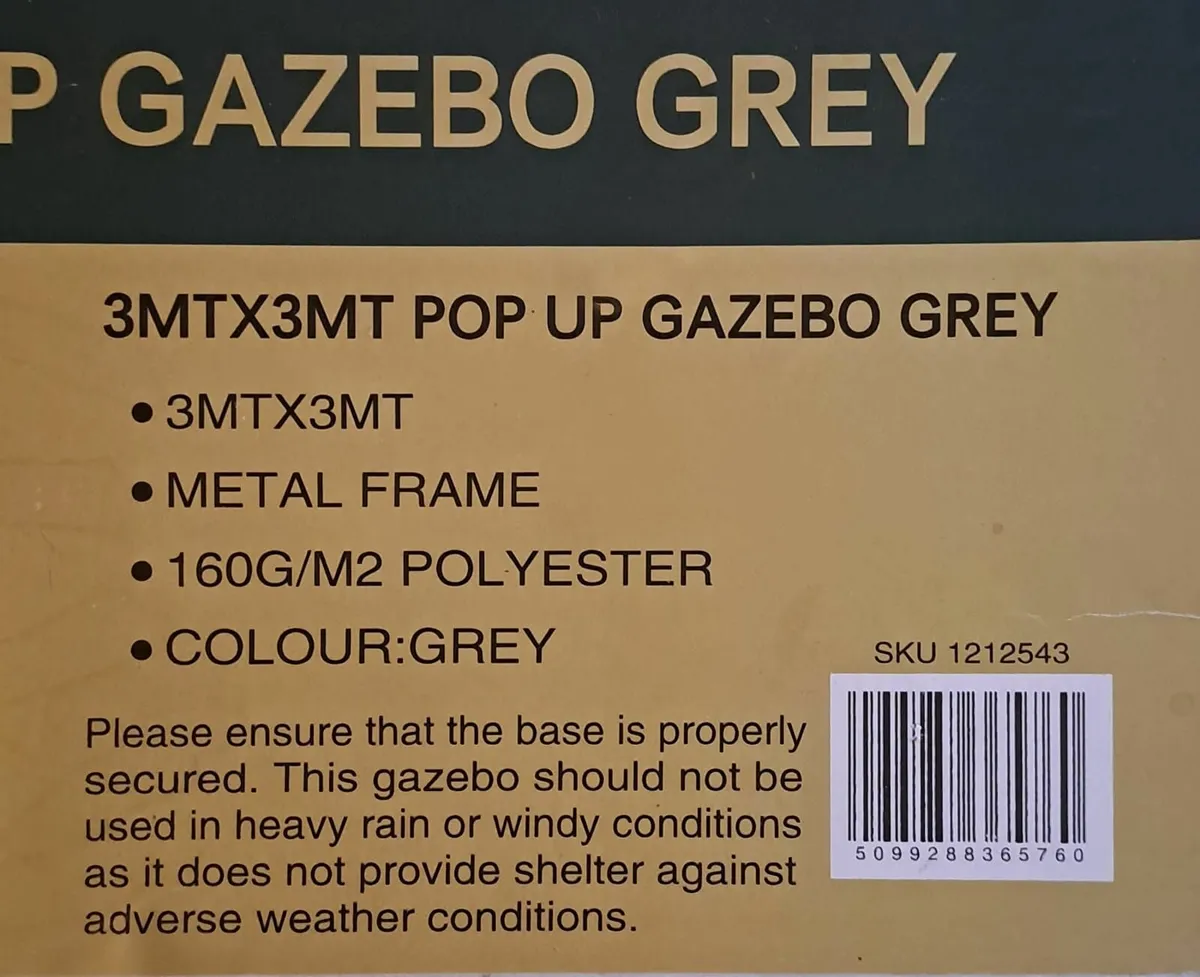 Pop Up Gazebo - Image 2