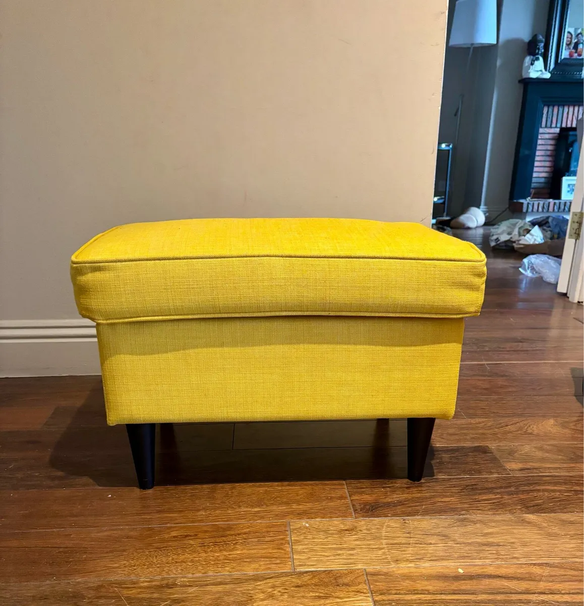 Yellow foot stool - Image 1