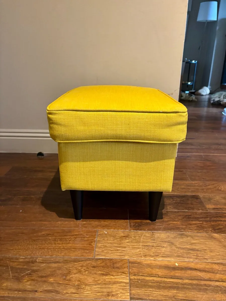 Yellow foot stool - Image 2