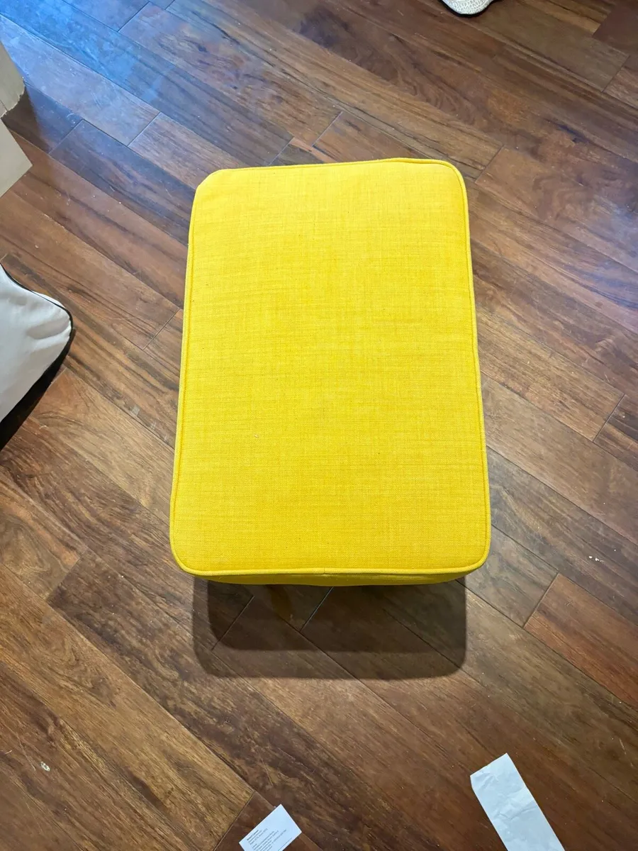 Yellow foot stool - Image 3
