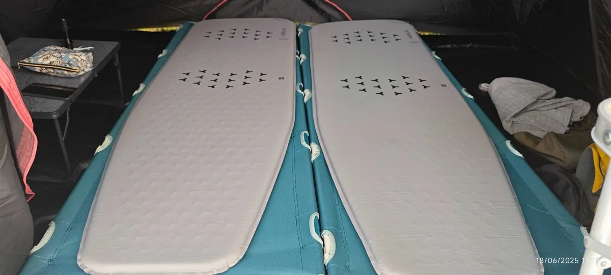 2 camping bed's and 2 self inflating mattress - Image 2