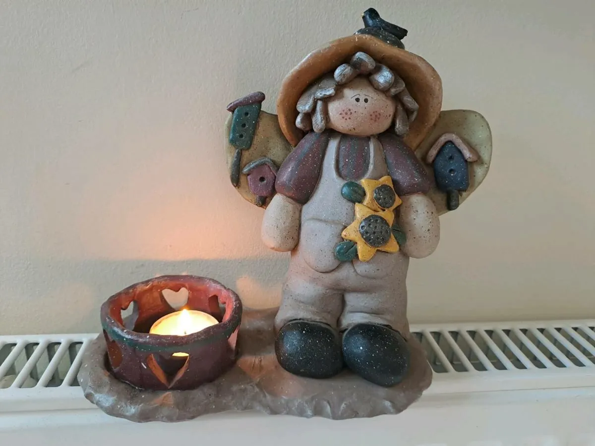 Crazy Mountain Angel candle holder - Image 1
