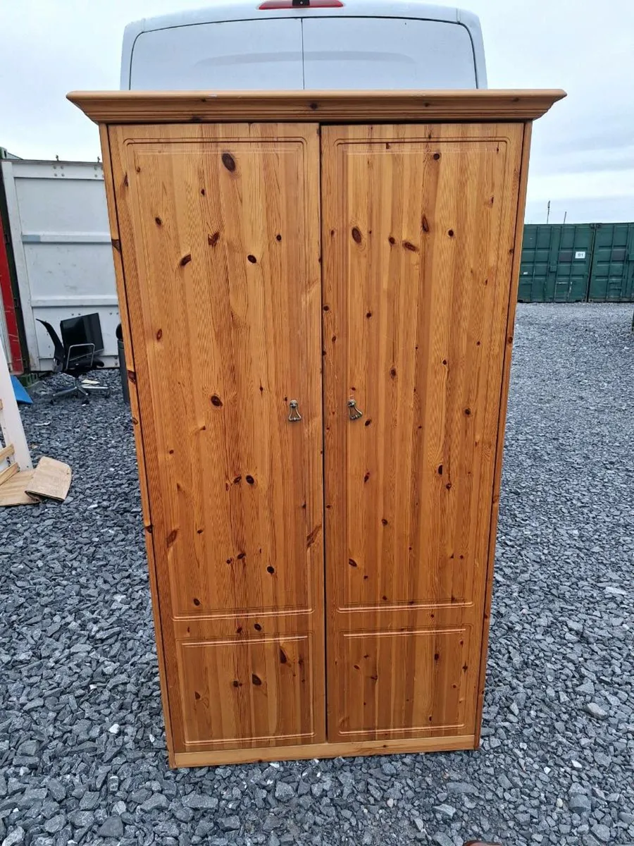 Solid pine wardrobe (DELIVERY) - Image 1