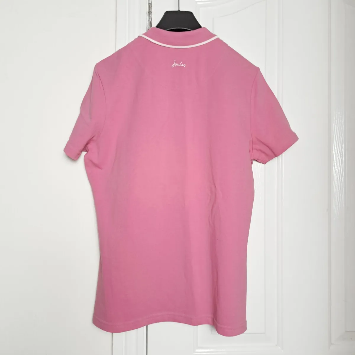 Joules Pink Polo Shirt Embroidered Logo 12UK/40EU - Image 2