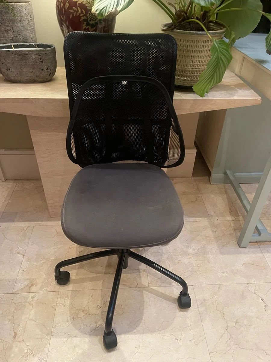 Nice Sized Grey Office or Study Swivel Chair