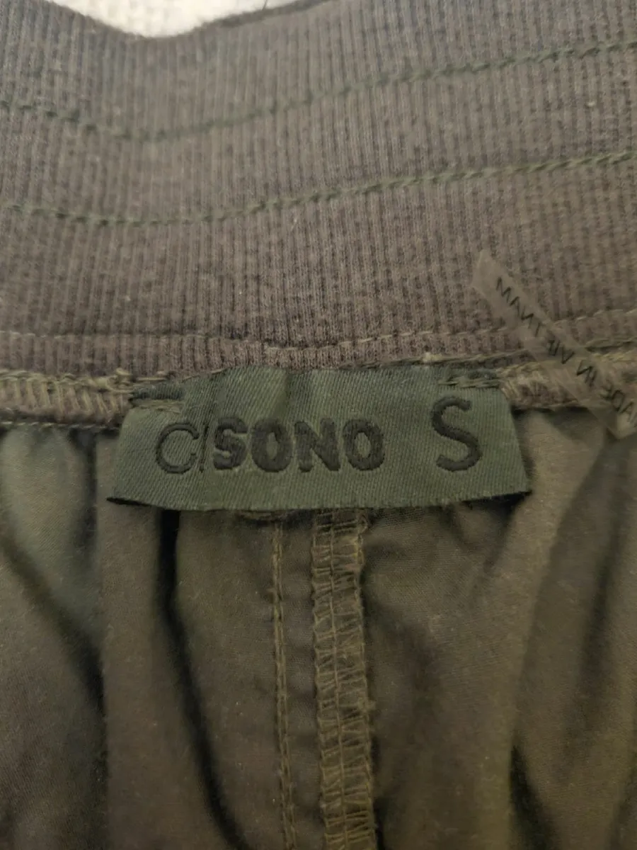 💚👖 Comfortable Dark Green/Grey CISONO Cargo Pant - Image 2