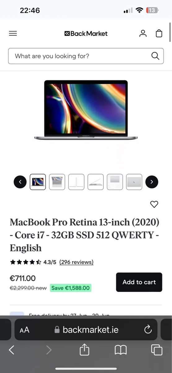 MacBook Pro Retina 13inch 32gb Ram 512gb storage - Image 2