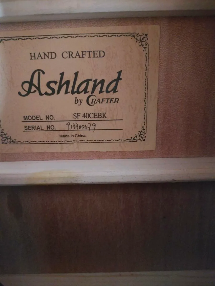 Crafter Ashland SF40CE Electro Acoustic Guitar. - Image 4