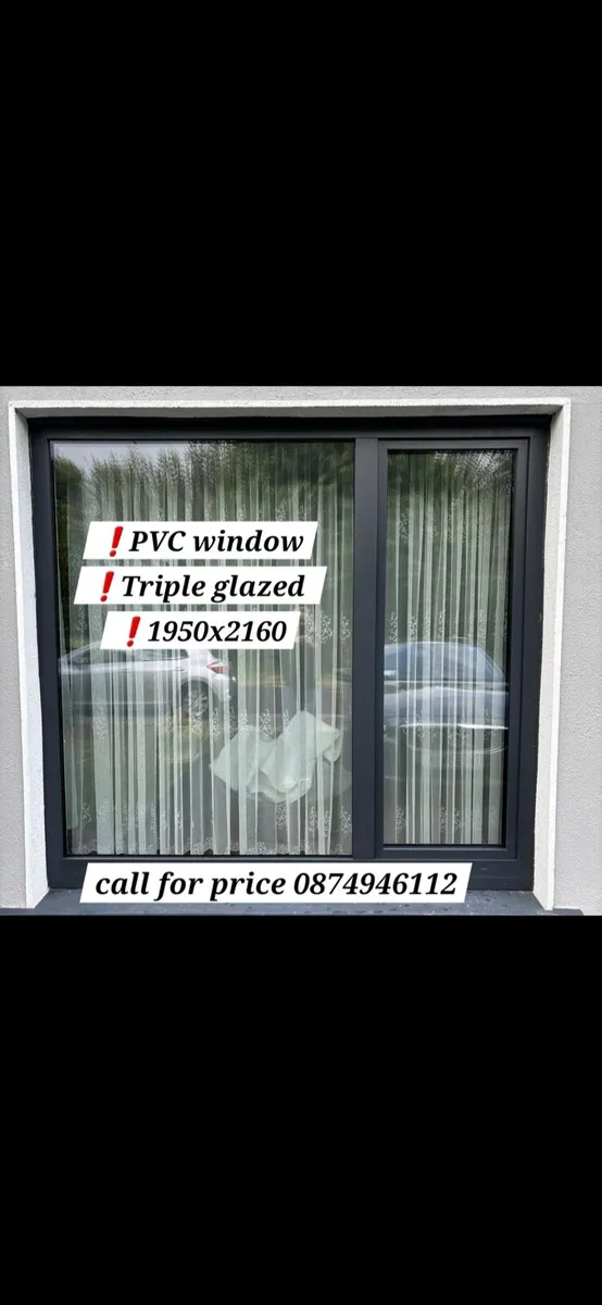 PVC window, triple glazed
