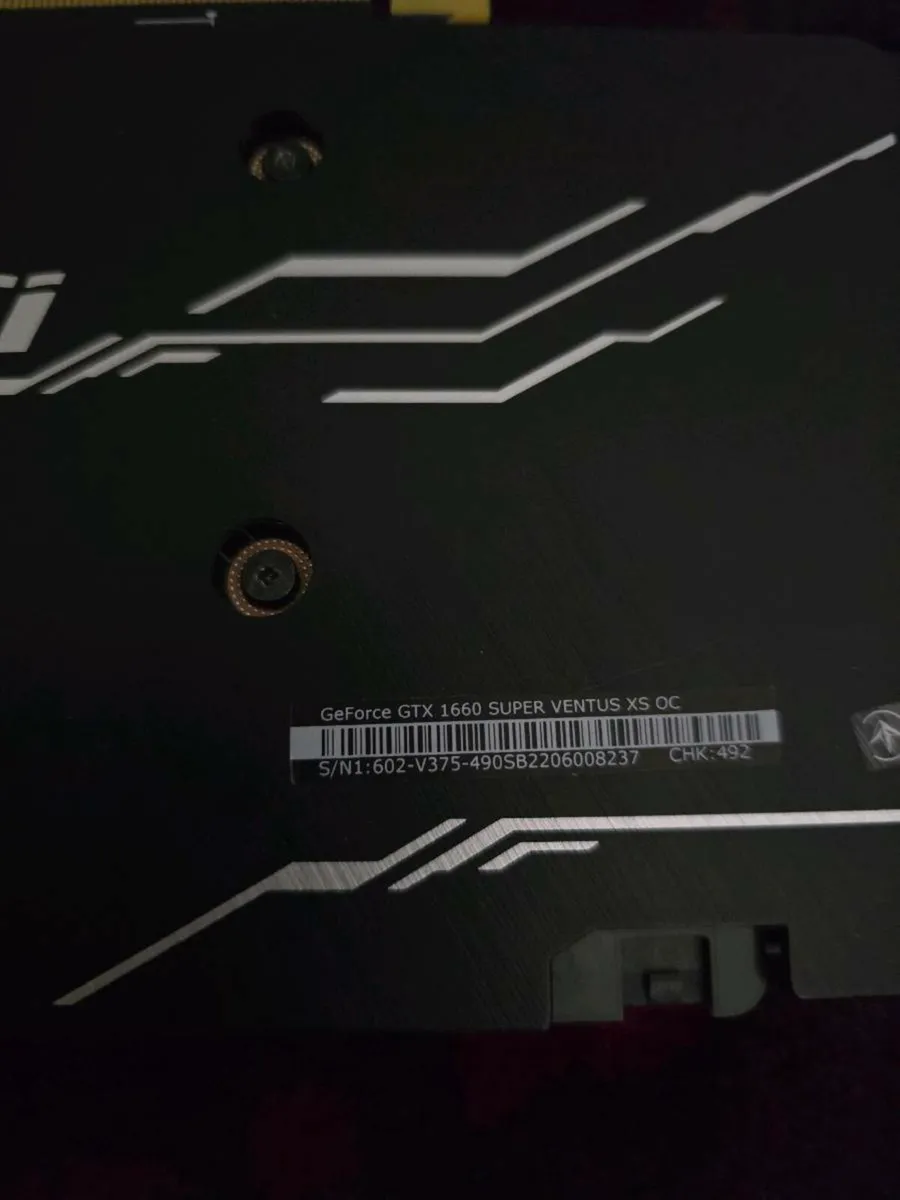MSI GTX 1660 Super Graphics Card. - Image 2
